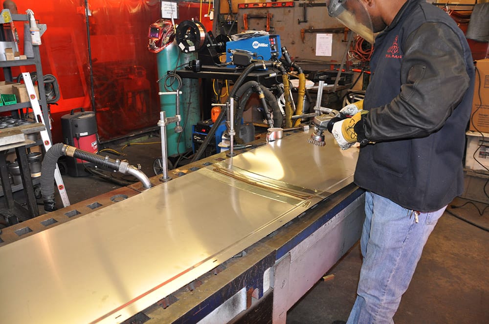 Maloya-Fulton-Street-slide-5 Maloya Laser: Fulton Street Oculus – Roof Cladding and Gutter System for Fulton Street MTA Station Oculus: Maloya welding