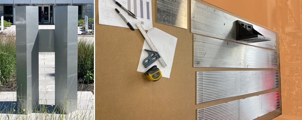 World Trade Center Display at Stony Brook Medicine Building Gallery work shop 2